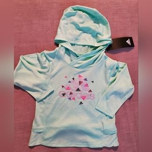 Adidas Lightweight Long Sleeve Hooded Top, Baby Size 12mo